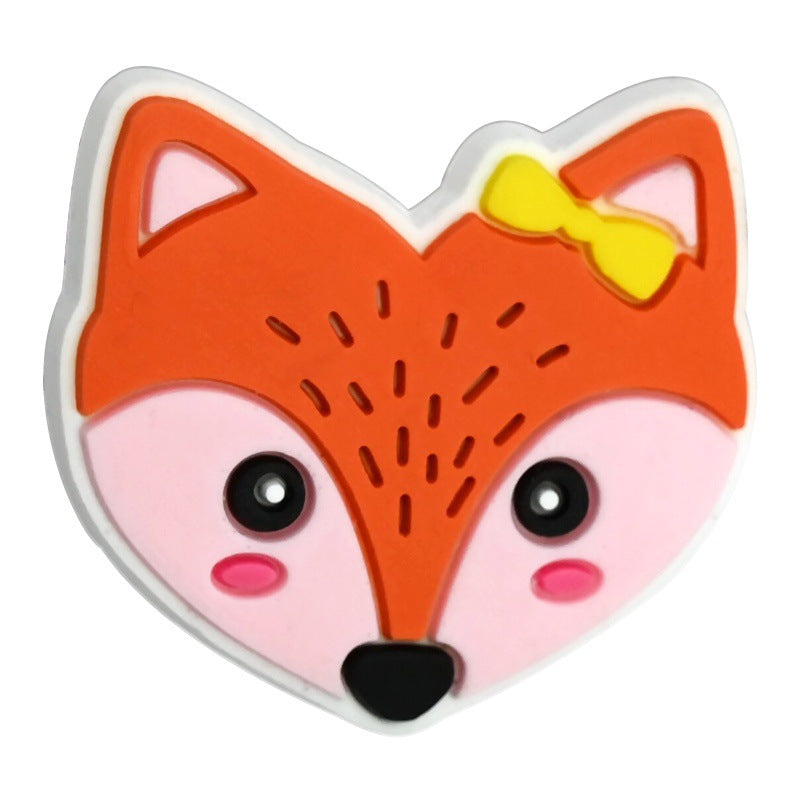 Wholesale  Random 100pcs Cartoon Animal Head Series Colored Beads